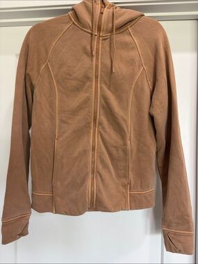 all in motion Women's Light Brown/Tan Full-Zip Fleece Hoodie